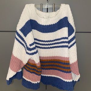 Stripped Chunky Knit Sweater